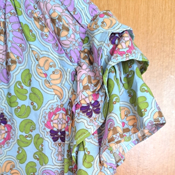 Rayon cap sleeve blouse - Picture 3 of 5